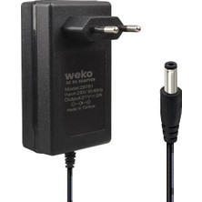 Weko 21 Volt - 2 Amper 5.5*2.5 mm Uçlu Kırmızı Yeşil Ledli Priz Tipi Şarjlı Matkap Adaptörü