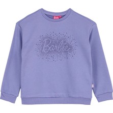 Barbie Lila Kız Çocuk Baskılı Sweatshirt BRB6WG-SWT6733