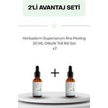 Herbaderm Superserum Aha Peeling 30 ml Glikolik %8 Ikili Set