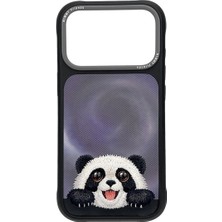 Nimmy Panda iPhone 18 Pro Max Uyumlu Magsafe Kılıf | Gerçek Nakış Işlemeli, Takip Eden Gözlü
