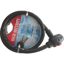 Peak 15 mm Halatlı Kalın Halatlı Bisiklet Motor Kilidi 1000 mm Anahtarlı Güvenlik Kilidi