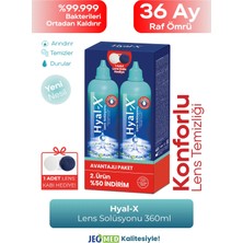 Hyal-X Lens Solüsyonu 360 ml X2 Sadece Lenslere Özel Avantaj Paket