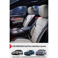 Gm Design Alcantara Serisi Lüks Oto Koltuk Kılıfı -(Volkswagen Bora-Golf-Jetta-Polo Uyumlu)