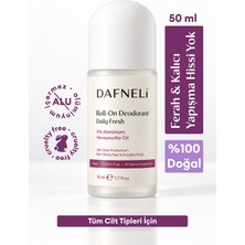 Dafneli %100 Doğal Roll On Deodorant (Alüminyum ve Alkol İçermez) Ter Kokusunu Önleyici 50 ml