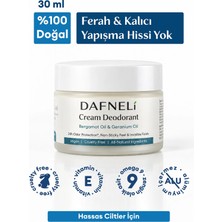Dafneli %100 Doğal Krem Deodorant (Hassas Ciltler) Ter Kokusunu Önleyen 30 ml