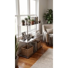Yuka Design Paslanmaz Çelik 3 Katlı Demonte Raf