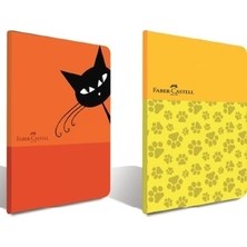 Faber-Castell A5 40 Yaprak Dikişli Çizgili Defter PP Kapak Pastel Renkler ile Kullanıma Uygun