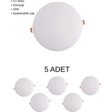 Cata CT-5662 Ayarlanabilir x Plus LED Panel 25W Günışığı - 5’li Paket