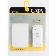 Cata Kablosuz Kapı Zili Beyaz Pilli Melodili CT-103