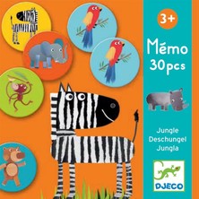 Djeco Memo Jungle 30 Parça Hafıza Oyunu 3+ Yaş Doğa Temalı Eğlenceli Tasarım