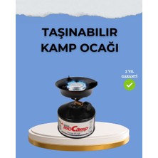 HemenGo Kompakt ve Hafif Kamp Ocağı Seti Gaz Tüplü HMNGO7.TKND755