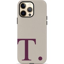 Piyasa Sepeti iPhone 14 Pro Max Vorian Çift Katmanlı Korumalı Kılıf Greige Wine T