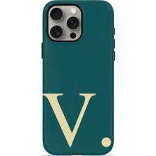 Piyasa Sepeti iPhone 15 Pro Vorian Magsafe Çift Katmanlı Darbe Korumalı Kılıf Petrol Cream V