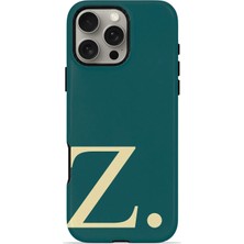 Piyasa Sepeti iPhone 16 Pro Max Vorian Magsafe Çift Katmanlı Darbe Korumalı Kılıf Petrol Cream Z