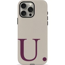 Piyasa Sepeti iPhone 15 Pro Vorian Çift Katmanlı Korumalı Kılıf Greige Wine U
