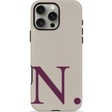 Piyasa Sepeti iPhone 16 Pro Max Vorian Magsafe Çift Katmanlı Darbe Korumalı Kılıf Greige Wine N