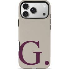 Piyasa Sepeti iPhone 17 Pro Vorian Çift Katmanlı Korumalı Kılıf Greige Wine G