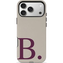 Piyasa Sepeti iPhone 17 Pro Vorian Magsafe Çift Katmanlı Darbe Korumalı Kılıf Greige Wine B