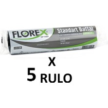 Florex Standart Battal Boy ( 72X95 cm ) Siyah Çöp Poşeti 5 Rulo 10*5=50 Adet