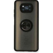 Halkhouse Mi Pocophone X3 Kılıf Kamera Korumalı Yüzüklü Mat Montreal Kapak