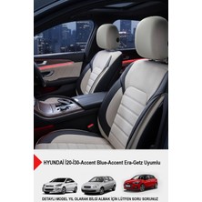 Gm Design Alcantara Serisi Lüks Oto Koltuk Kılıfı -(Hyundai I20-I30-Accent-Blue-Era-Getz Uyumlu