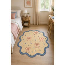 Rugs Modern Halı Liva Viva Özel Tasarım Bej, Turuncu ve Kırık Beyaz Ince Dokuma Salon Halısı
