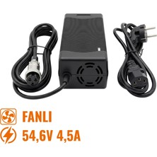S Line Onvo SUPER73 Uyumlu 54.6V 4.5A 3 Pin Fanlı Scooter Hızlı Şarj Aleti