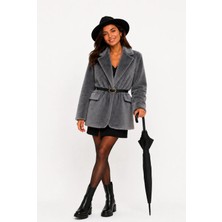 BeeYouStudio Kırçıllı/kemerli Blazer Ceket