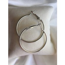 Kosovalı Modern Moda Orta Boy Halka Küpe