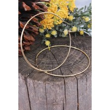 Chance Accessories Büyük Boy Gold Renk Halka Küpe