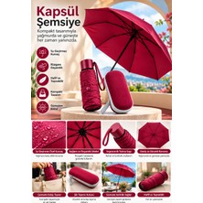 Kapsül Şemsiye Bordo - Lisinya