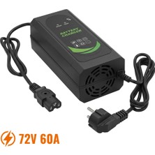 S Line 72V 60AH Elektrikli Scooter Bisiklet Akü Şarj Cihazı Dijital Ekranl