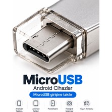 Teknoşık 4in1 128GB Flash Bellek USB Type-C Lightning Microusb Çoklu Girişli Taşınabilir USB Bellek