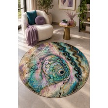 Rugs Modern Halı Liva Linea Özel Tasarım Bej, Gri ve Kahverengi Ince Dokuma Salon Halısı