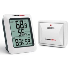 ThermoPro TP60S Wifi Dijital Sıcaklık ve Nem Ölçer İç-Dış Mekan 60m Ölçüm Mesafesi Akıllı Tasarım