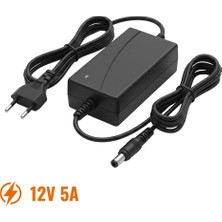 S Line 12V 5A 60W Masaüstü Tip Adaptör 5.5x2.5mm