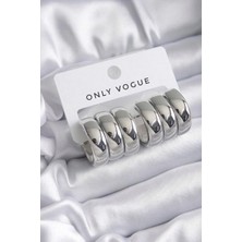 Only Vogue 2 Yıl Garanti Belgeli Çelik Yalı Çapkını Pelo Küpeler