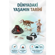 Farbu Oyuncak Lisanslı Clemen-toni Dünyadaki Yaşamın Tarihi Seti - Sanal Gerçeklik Gözlüklü Bilim ve Deney Kiti