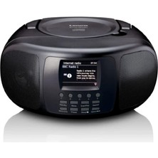 Lenco SCD-6000BK - Dab+/fm, Bluetooth®, CD Çalar ve Geniş Renkli LCD Ekranlı Taşınabilir Internet Radyosu - Siyah