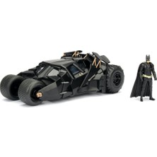 Jada Toys Jada Batman The Dark Knight 1:24253215005 Metal Gövdeli Batmobile Araba ve Figür Siyah Tema