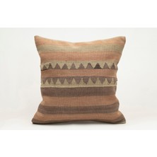 Kilim Wholesale El Yapımı Kilimden Yapılmış Vintage Kırlent Kılıfı, Yün, 50X50 cm