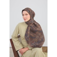 Silk Home Twill Ipek Büyük Boy Eşarp Antrasit