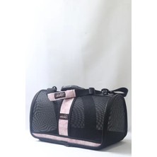 Migno Flybag Safir Fileli Model Kedi Köpek Taşıma Çantaları - Gül Kurusu