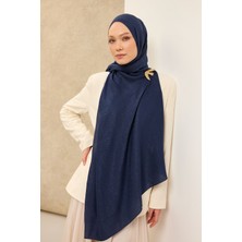 Silk Home Naia Pamuk Şal Sh Desen Lacivert