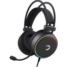 Gamepower Jın Raınbow 7.1 USB Pro Kablolu Oyun Kulaklığı Var Mikrofon Siyah Renkli Tasarım