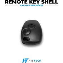 Hittech Renault ve Dacia Uyumlu 2 Buton Çapraz Yale Anahtar Kabı