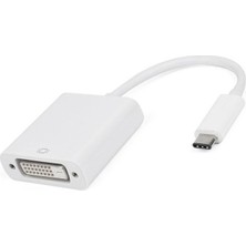 EBG Elektronik Type C To DVI 24+5 Çevirici Adaptör Beyaz Renk USB 3.1 Uyumlu Yüksek Performans