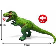 Duman 35 cm Sesli T-Rex Dinozor Oyuncak – Gerçekçi Dinozor Figürü