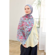 Silk Home Urban Hours Bohem Papatya Mavi Lila Mayda Şal