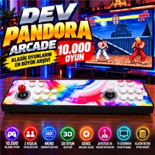 Schitec Dev Pandora 10.000 Oyunlu 4khd 3D Retro Arcade Tv Oyun Konsolu